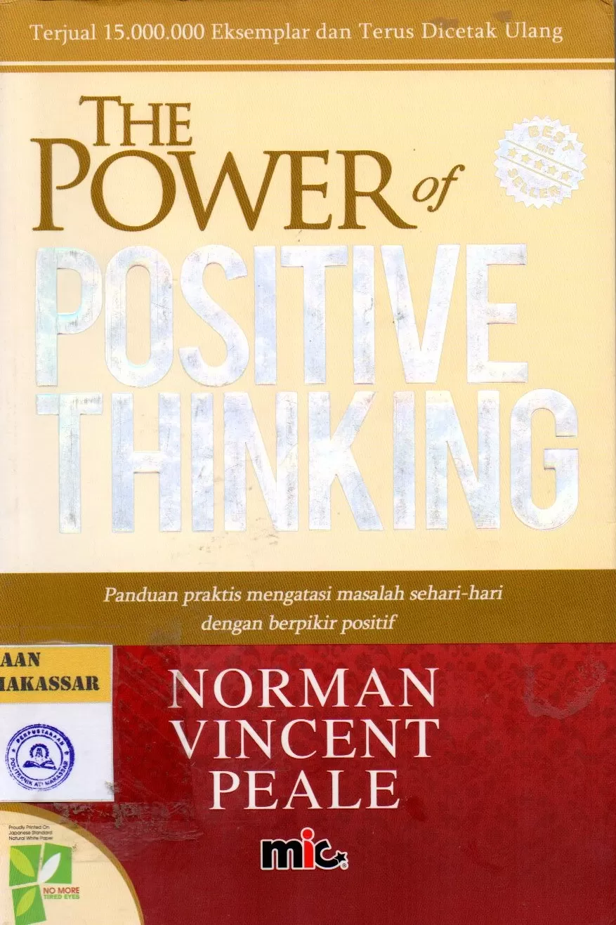 Cover The Power of Positive Thinking / Norman Vincent Peale