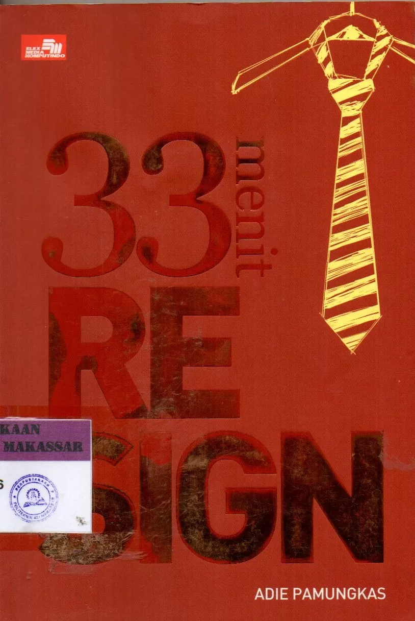 Cover 33 Menit Resign / Adie Pamungkas